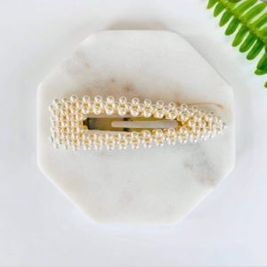 Pearl Barrette Hair Clip